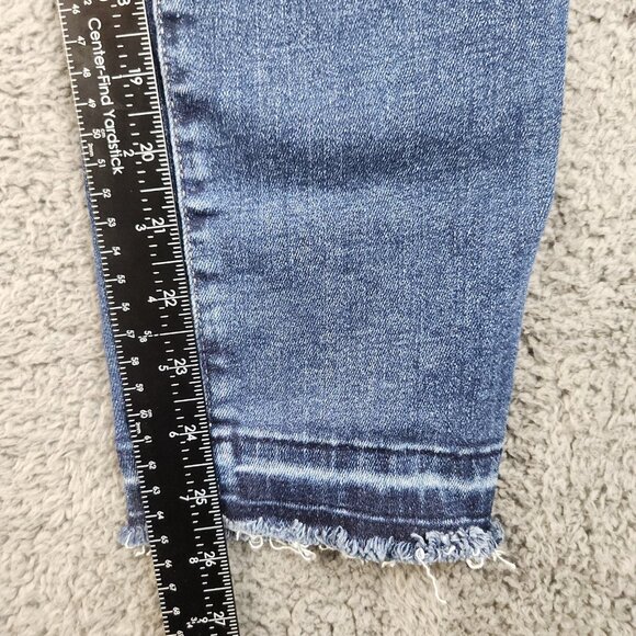 Lucky Brand Hayden Jeans Womens 8/29 Blue Slimming Skinny Fit Crop Raw Hem Denim - Picture 6 of 11